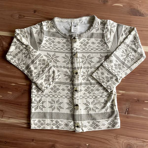 kate quinn fennel snowflake cardigan 18-24m